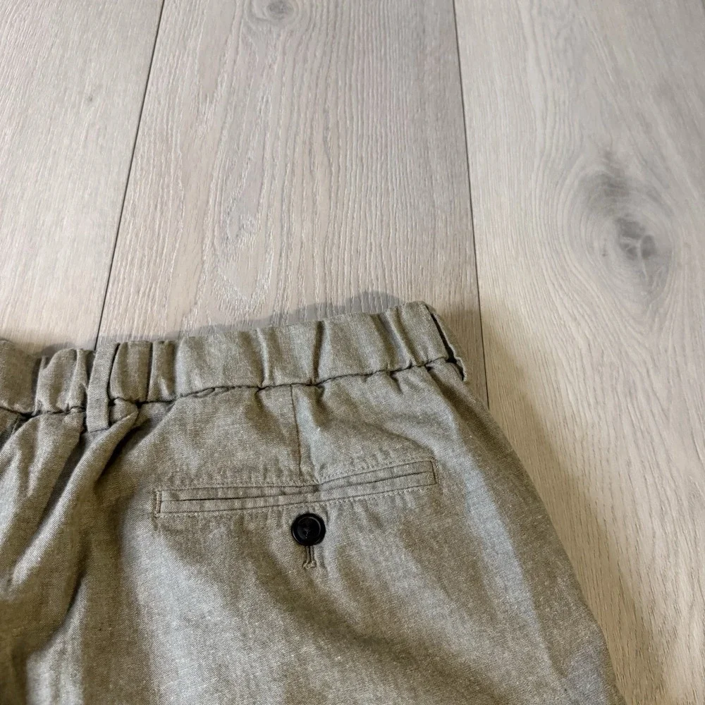 Todd Snyder Cropped Pants Drawstring Trousers Modern Chino Size XXL Green